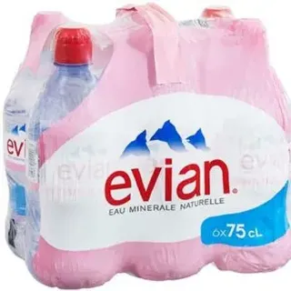 Evian Naturliches Mineralwasser Still - 6 x 0.75 L