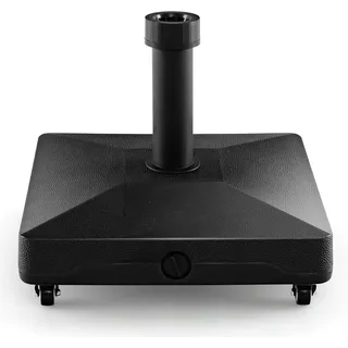 FANTASK Sonnenschirmständer mit Rollen, Schirmständer befüllbar mit Wasser oder Sand, Marktschirmständer für Schirmstangen von 32/48 mm