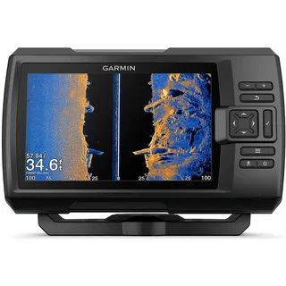 Garmin Striker Vivid 7sv, einfach zu bedienender 17,8 cm Farb-Fischfinder und Sonar-Transducer, Vivid Scanning Sonar (010-02553-00)
