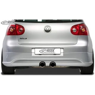 RDX Racedesign Heckschürzenansatz kompatibel mit Volkswagen Golf V R32 Schrägheck 3/5-türer 2003-2008 (R32 Auspuff) exkl. Variant/Plus (ABS)