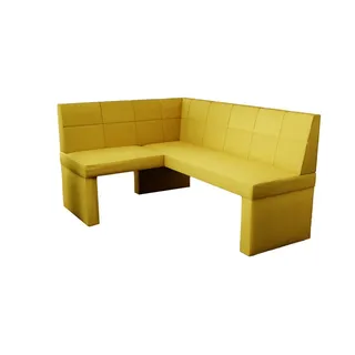 Fun Möbel Eckbank Eckbank Küchenbank Bank „BLAKE XL“ Größe 196 x142cm gelb