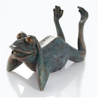 esotec Wasserspeier Frosch 34x21x23,5cm Grau