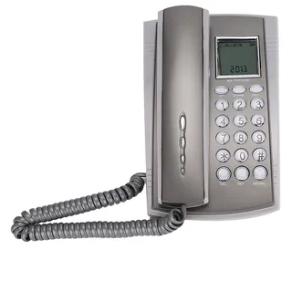 KX-T071CID Schnurgebundenes Telefon mit Anrufer-ID, Wandmontierbares Festnetztelefon für Home-Office-Hotel, Grau