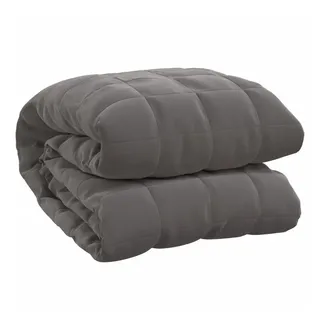 vidaXL Gewichtsdecke Grau 155x220 cm 7 kg Stoff