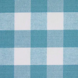 Homescapes Dekostoff Baumwolle kariert Blau/Weiß 150 cm
