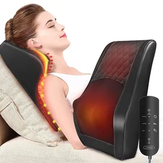 omassa Massagegerät, Nackenmassagegerät mit Wärme, Shiatsu Massagegeräte 3D Knet Rückenmassagegerät, Muskelschmerzlinderung für Nacken, Rücken, Beine, Geschenke für Männer, Frauen, Mama, Papa