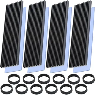 HAAMNING7 M.2 SSD Heatsink 2280 SSD Kühler Kühlkörper mit NVMe SSD Thermal Silicone Pad NVMe Kühlkörper für M.2 PCIE NVMe SSD/M.2 SATA SSD (4 Pack)