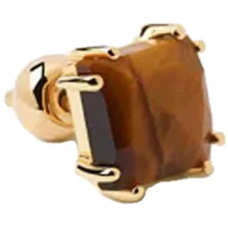 PDPAOLA Ohrstecker Suki braun 18K Goldplattierung