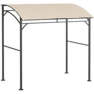 Outsunny Grillpavillon 2,15 x 1,5 m inkl. 1 Seitenteil Beige
