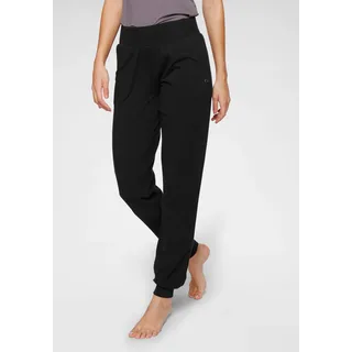 Ocean Sportswear Yogahose OCEAN SPORTSWEAR "Soulwear - Yoga & Relax Pants - Loose Fit", Damen, Gr. 42, N-Gr, schwarz, Obermaterial: 56% Baumwolle, 38% Viskose, 6% Elasthan, bequem lang, Hosen Yogahose, Seitliche Eingrifftaschen und Bündchen für bequemen Sitz