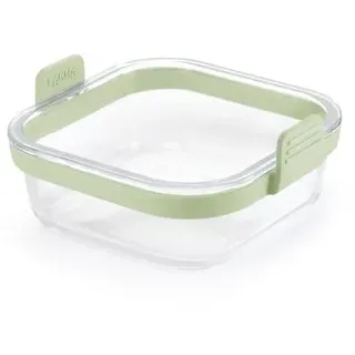 Lékué Auflaufform Heißluftfritteuse 18 x 19 cm Glas Transparent