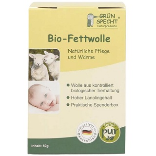 Grünspecht Bio-Fettwolle 50g