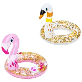 BESTWAY Schwimmring Shimmer 'n Float 61 cm Pink