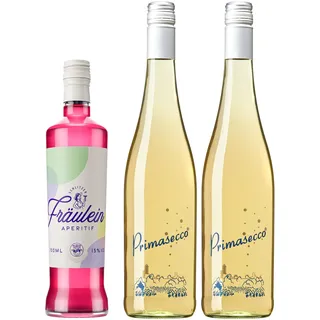 Schlitzer Fräulein Aperitif 0,7 l mit 2x Secco, 15% vol., fruchtig-herb mit Grapefruit, Yuzu und Rosmarin, Bundle für Spritz-Genuss, ideal als Geschenk, Schlitzer Destillerie