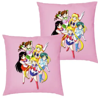 Blondie & Brownie Dekokissen Sailer Moon Anime Manga Mond Kissen mit füllung rosa