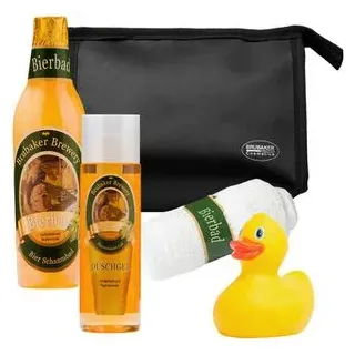 Brubaker Cosmetics Bier Badeset, Bade- und Dusch-Set für Männer, 5-teilig