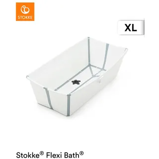 Stokke Flexi Bath® XL White mit hitzeempfindlichem Stöpsel, Weiß