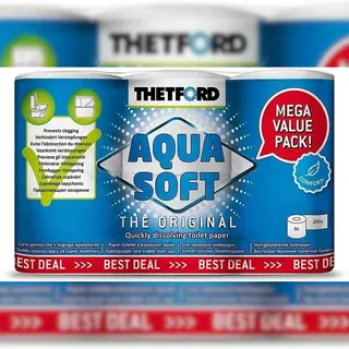 THETFORD Aqua Soft Toilettenpapier 6 Rollen