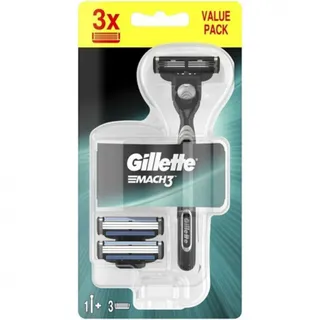 Gillette Mach3 Rasierer + 3 x Ersatzklingen