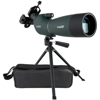 Svbony SV28 25-75x70 Spektiv mit Stativ, HD BAK4 Prisma FMC, Spektive Sportschützen, Wasserdicht mit Handy Adapter Tragetasche, Spektive für Wildlife Scenery Vogelbeobachtung