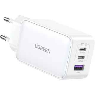 UGREEN Nexode 65W GaN USB-C Wall Charger 3-Ports weiß