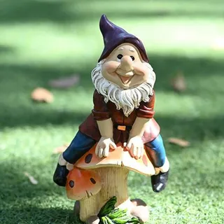 Gartenzwerg Figuren Für Außen Wetterfest Lustige Gartenzwerg Gartenfiguren Deko Für Draußen Gartenzwerge Statue Wasserdicht Gartendeko Gartenfiguren Aus Kunstharz Harz Gartenstatue Für Terrasse