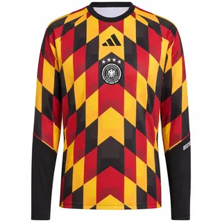 adidas DFB Deutschland Heim langarm Aufwärmshirt WM 2026 Herren KC2925 - black/team yellow L