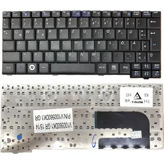 DEUTSCHE - schwarz Tastatur Keyboard kompatibel für Samsung N140, NP-N140 - Schwarz