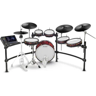 Alesis Strata Prime Elektronisches Schlagzeug mit Touchscreen, Triple Zone ARC Becken, Active Magnetic Hi-Hat Controller, Dual-Zone Mesh Heads, 20" Kick, 215 000 Multi-Kanal Samples