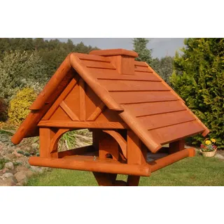 DSH DEKO SHOP HANNUSCH Vogelhaus Vogelhaus Futterhaus Futterhäuschen Vogelvilla mit Solarbeleuchtung ohne Vogelhausständer