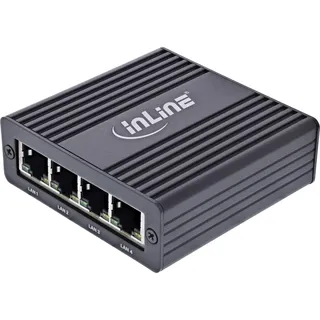 InLine USB-A 3.2 Gen.1 zu 4x RJ45 Gigabit Ethernet Adapter