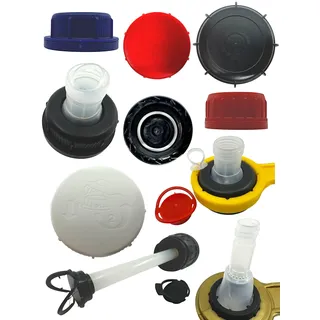 MAAJ 1 x Deckel für Kanister nach Wahl in verschiedenen DIN-Normen 38/45 / 55/60 mm (20412 für 38mm Hals rot)