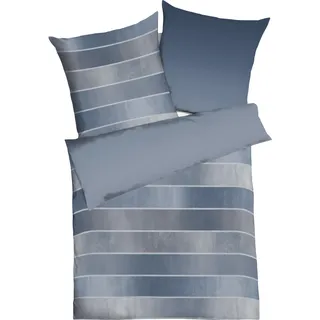 KAEPPEL Timeless Feinbiber blau 155 x 220 cm + 80 x 80 cm