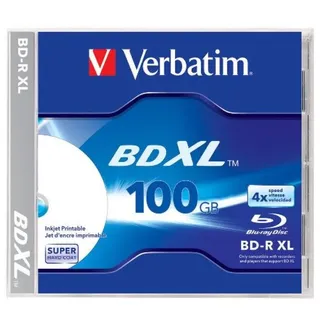 Verbatim BD-R XL 100GB/2-4x Jewelcase (1 Disc)