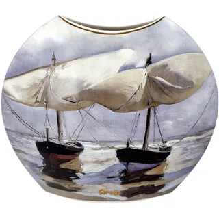 Goebel Joaquin Sorolla Vase Spaziergang am Strand aus Porzellan, Höhe: 20cm, 67-018-09-1