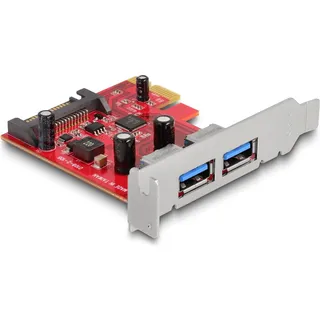 DeLock 90155 PCI-Express Karte zu 2 x extern USB 3.2 Gen 1) PCIe