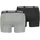 Basic Boxershorts dark grey melange XL 2er Pack