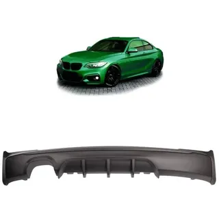Heckansatz Heckspoiler Diffusor für BMW F22 Coupe F23 Cabrio für M-Paket 2-Rohr