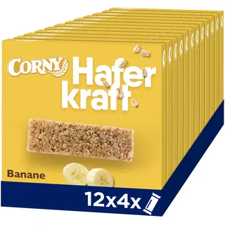 Haferriegel Corny Haferkraft Banane, Vollkorn & Vegan, 48x35g