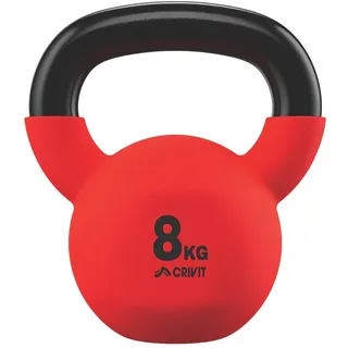 Crivit Kettlebell 8 kg Kugelhantel Schwunghantel Gusseisen Krafttraining Fitness
