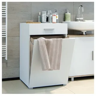 Vicco Matteo Waschmaschinenschrank 50 x 78,5 cm Weiß MDF/Spanplatte