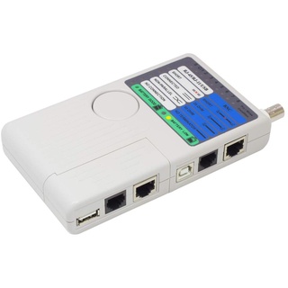 Good Connections Netzwerk-Kabeltester mit Remote-Einheit für RJ45/RJ11/USB/BNC