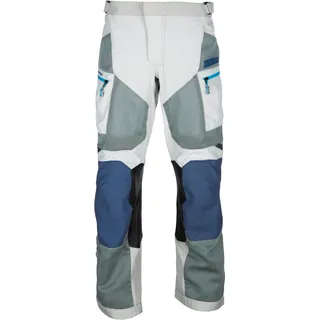 Klim Baja S4, Textilhose - Hellgrau/Dunkelblau/Blau - 34