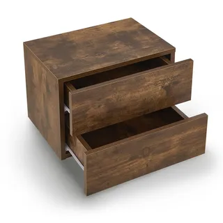 Juskys Wandschrank Nachttisch hängend - Holzoptik