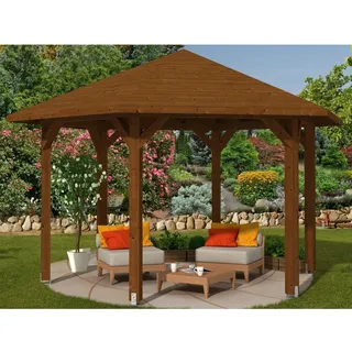 SKANHOLZ Nancy 3 4,80 x 4,16 m Nussbaum