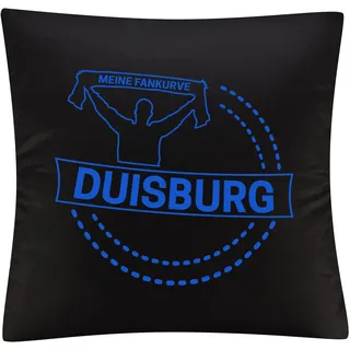 multifanshop Kissenbezug - Duisburg - Meine Fankurve - Druck blau - Kissen