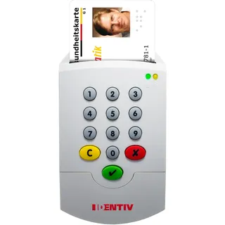 SCM SPR332 v2 USB Secure Pin Pad Kartenleser - ideal für EPA, beA, Digitale Signatur oder Online-Abrechnung KV / 905127