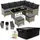 Polyrattan Lounge-Set grau meliert inkl. Abdeckung