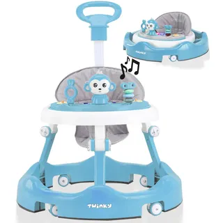 Twinky Twinky® Lauflernwagen Blau, Kunststoff, 70x70 cm, Spielzeug, Babyspielzeug, Lauflernwagen
