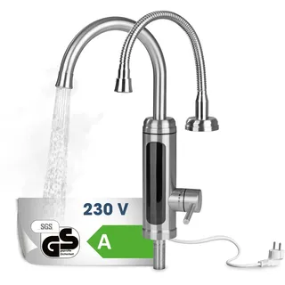 MAXXMEE Warm-Kaltwasserarmatur chrom/schwarz